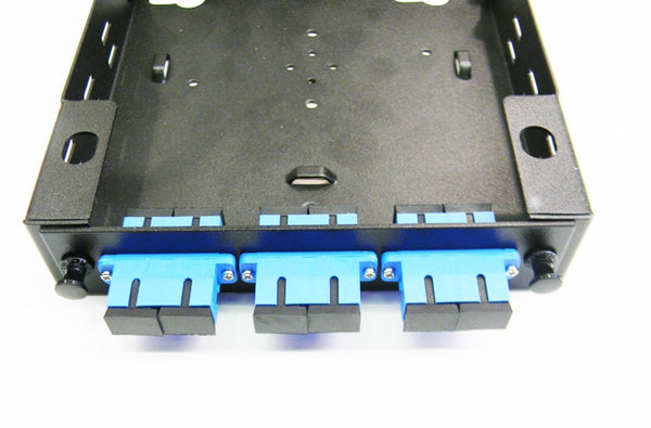 Hubbell FSPSCDS3B fiber optic SC 6 port adapter panel