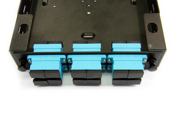 Hubbell FSPSCDS6AQ fiber optic SC 12 port adapter panel