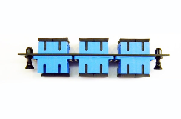 Hubbell FSPSCDS6B fiber optic SC 12 port adapter panel