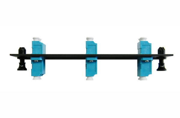 Hubbell FSPLCDS3AQ fiber optic LC 6 port adapter panel