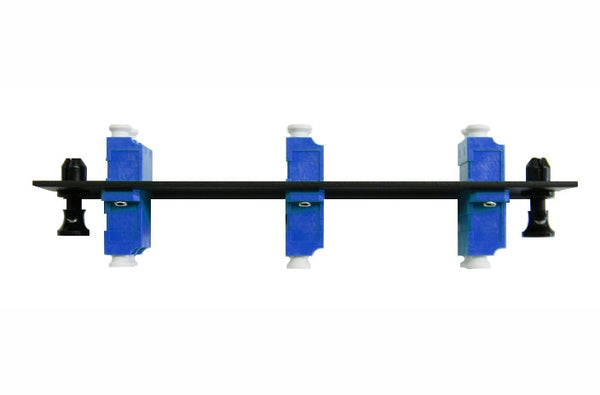 Hubbell FSPLCDS3B fiber optic LC 6 port adapter panel