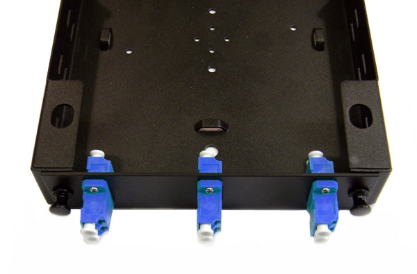 Hubbell FSPLCDS3B fiber optic LC 6 port adapter panel