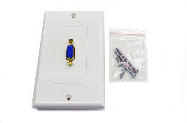 Datcom Realm decora HD15 white faceplate