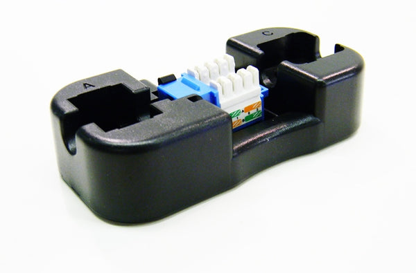 Datcom Realm RJ45 Ethernet Cat6 blue keystone jack