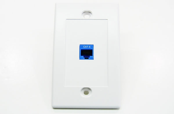 Datcom Realm RJ45 Ethernet Cat6 blue keystone jack