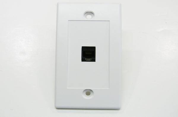 Datcom Realm RJ45 Ethernet Cat5e black keystone jack