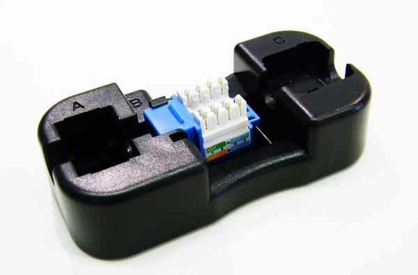 Datcom Realm RJ45 Ethernet Cat5e blue keystone jack