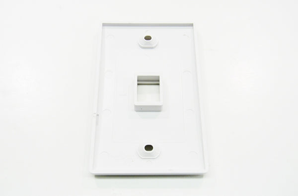 Datcom Realm 1 port keystone wall mount faceplate white
