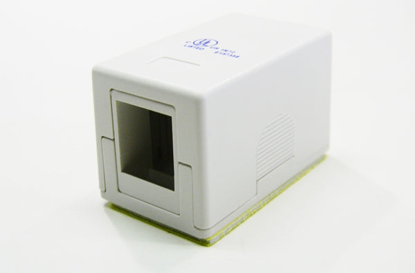 Datcom Realm 1 port keystone surface mount box white