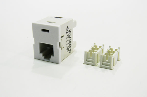 Ortronics OR-63700005-88 USOC Cat3 white TracJack jack