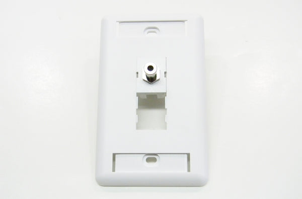 Ortronics OR-63700069-88 3.5mm stereo cloud white jack coupler