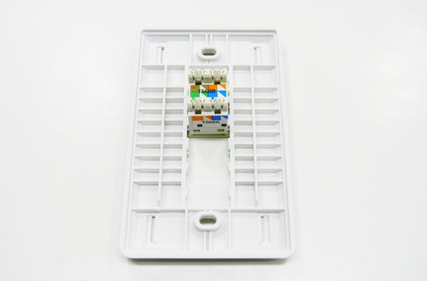 Ortronics OR-40300548-88  2 port wall mount faceplate white