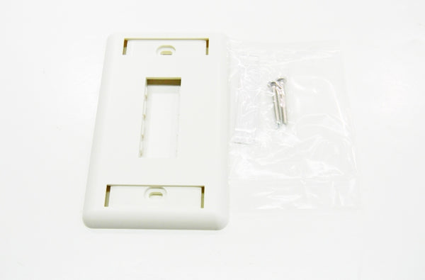 Ortronics OR-40300548 2 port wall mount faceplate fog white