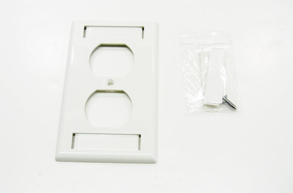 Ortronics OR-40300255 106 duplex cover plate fog white