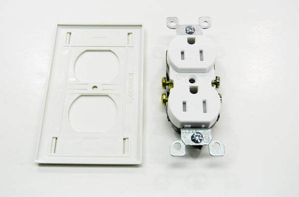Ortronics OR-40300255 106 duplex cover plate fog white