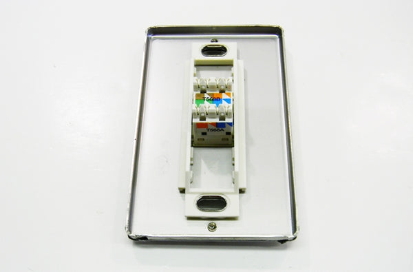 Ortronics OR-403STJ1WP 1 port faceplate stainless steel