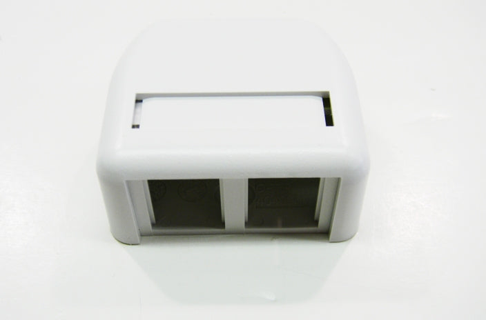 Ortronics OR-404TJ2-88 2 port TracJack surface mount box white