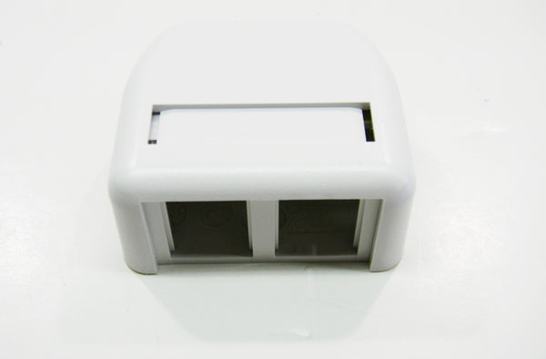 Ortronics OR-404TJ2-88 2 port TracJack surface mount box white