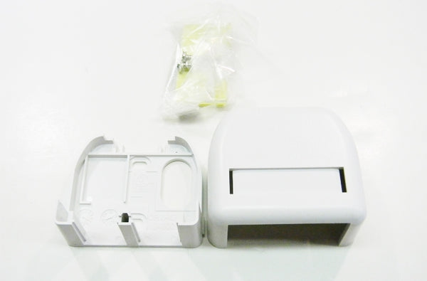 Ortronics OR-404TJ2-88 2 port TracJack surface mount box white