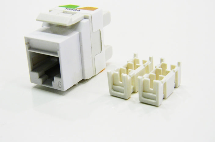 Ortronics OR-KS6A-88 RJ45 Ethernet Cat6 white keystone jack