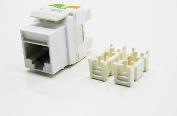 Ortronics OR-KS6A-88 RJ45 Ethernet Cat6 white keystone jack