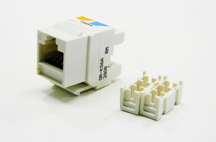 Ortronics OR-KS6A RJ45 Ethernet Cat6 fog white keystone jack
