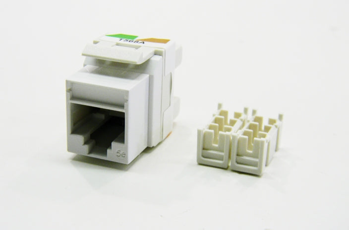 Ortronics OR-KS5EA-88 RJ45 Ethernet Cat5e white keystone jack