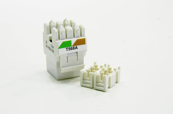 Ortronics OR-KS5EA-88 RJ45 Ethernet Cat5e white keystone jack