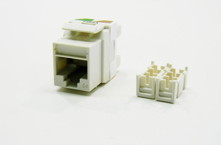 Ortronics OR-KS5EA RJ45 Ethernet Cat5e fog white keystone jack