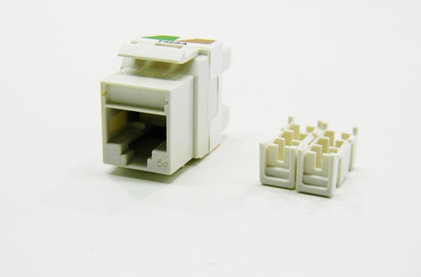 Ortronics OR-KS5EA RJ45 Ethernet Cat5e fog white keystone jack