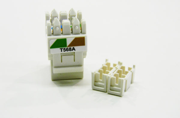 Ortronics OR-KS5EA RJ45 Ethernet Cat5e fog white keystone jack