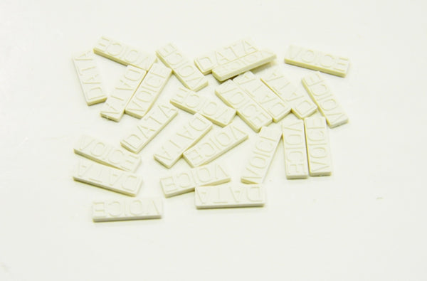 Ortronics TechChoice voice/data icon, fog white