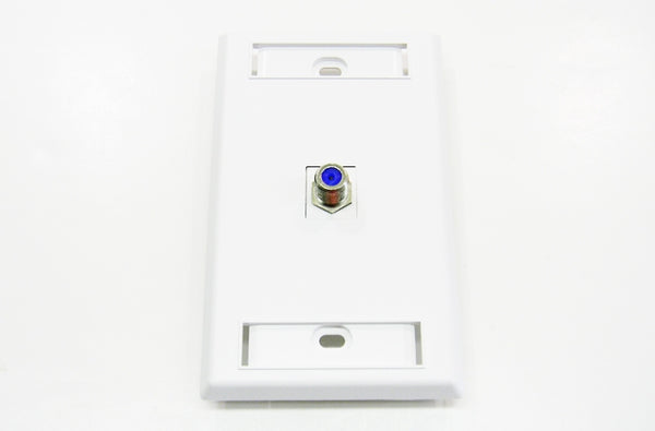Ortronics OR-KSFCN-88 ‚ÄúF‚Äù connector cloud white keystone coupler