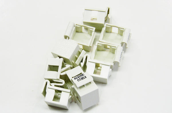 Ortronics TechChoice blank fog white keystone snap in connector