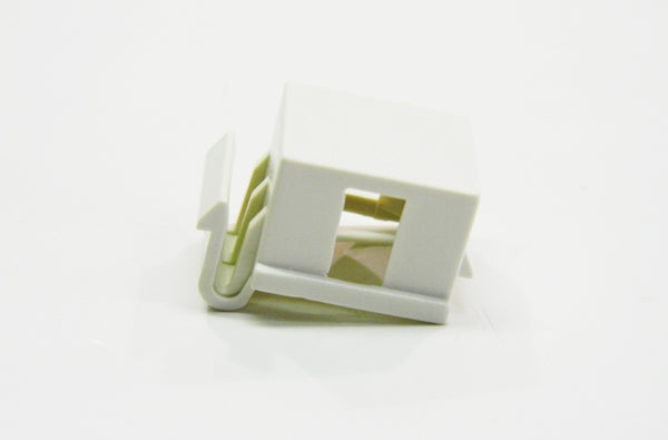 Ortronics TechChoice blank fog white keystone snap in connector