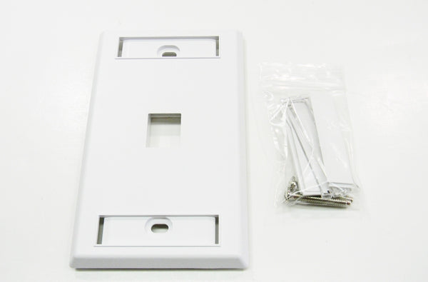 Ortronics OR-KSFP1-88 1 port keystone wall mount faceplate white