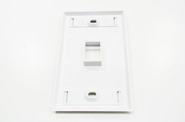 Ortronics OR-KSFP1-88 1 port keystone wall mount faceplate white