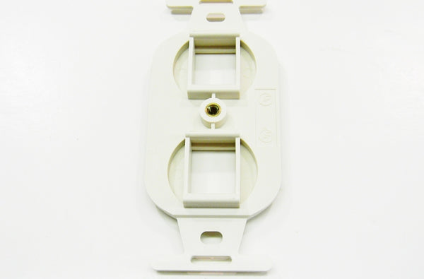 Ortronics OR-KS106S2 2 port keystone 106 faceplate fog white