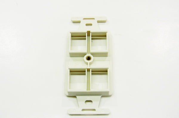 Ortronics OR-KS106S4 4 port keystone 106 faceplate fog white