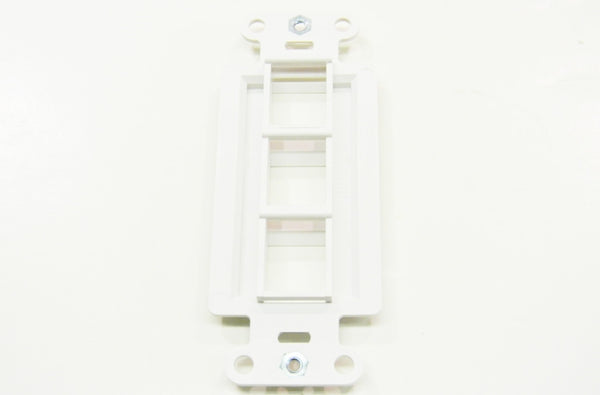 Ortronics WP3413-WH On-Q 3 port keystone decorator faceplate white
