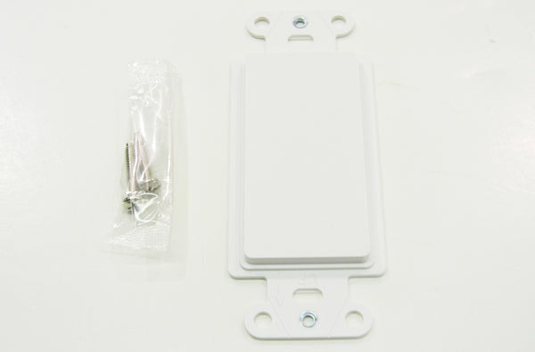 Ortronics WP3410-WH On-Q decorator blank single gang frame white