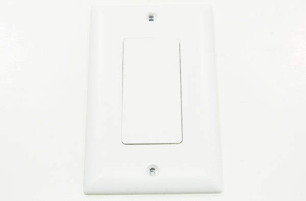 Ortronics WP3410-WH On-Q decorator blank single gang frame white
