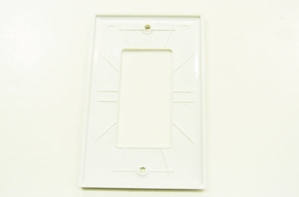 Ortronics WP1205-WH On-Q single gang decorator faceplate white