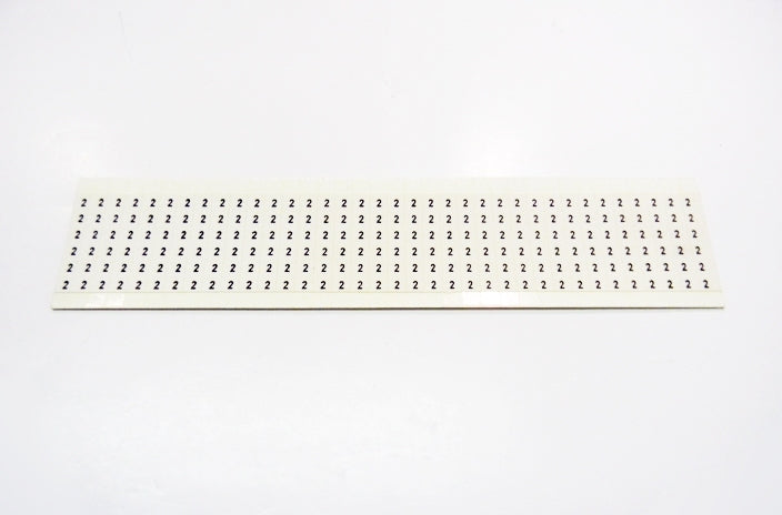 HellermannTyton TYHC2 Handi Card number 2 labels, 36 per card