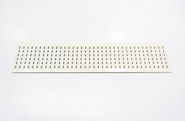 HellermannTyton TYHC2 Handi Card number 2 labels, 36 per card