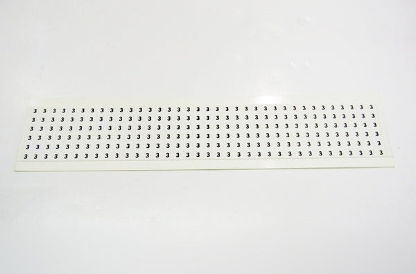 HellermannTyton TYHC3 Handi Card number 3 labels, 36 per card