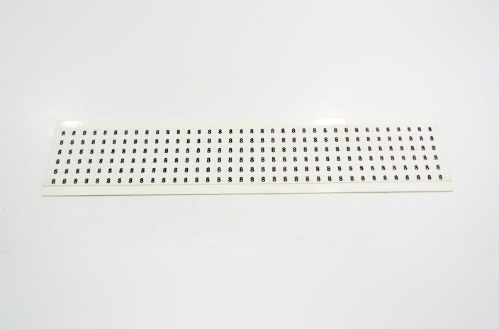 HellermannTyton TYHC8 Handi Card number 8 labels,36 per card.