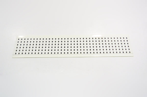 HellermannTyton TYHC8 Handi Card number 8 labels,36 per card.