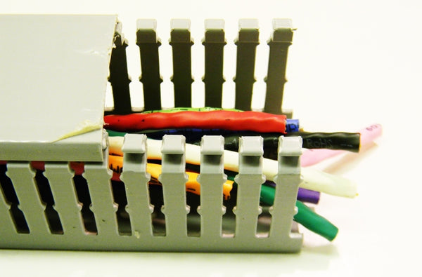 HellermannTyton 184-22005 2x2 Grey Slotted Duct