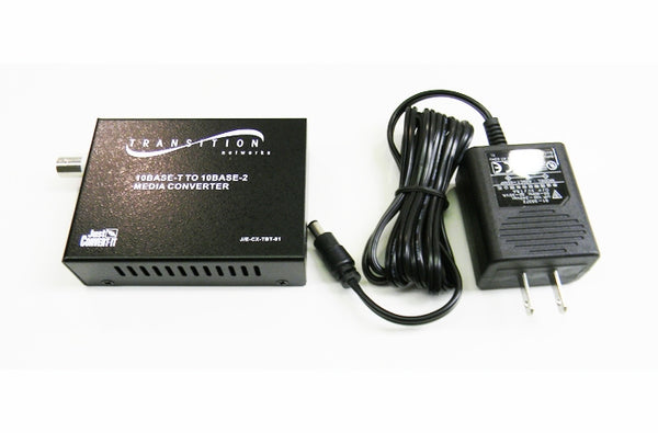 Transition J/E-CX-TBT-01 10Base-2 to 10Base-T media converter